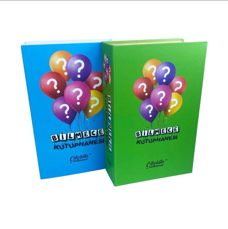 ByGufi Kişiye Özel Çikolata Kütüphanesi – “Bilmece Kütüphanesi”, Mini Kitap Tasarımlı, El Yapımı, Dekoratif ve Hediye Edilebilir