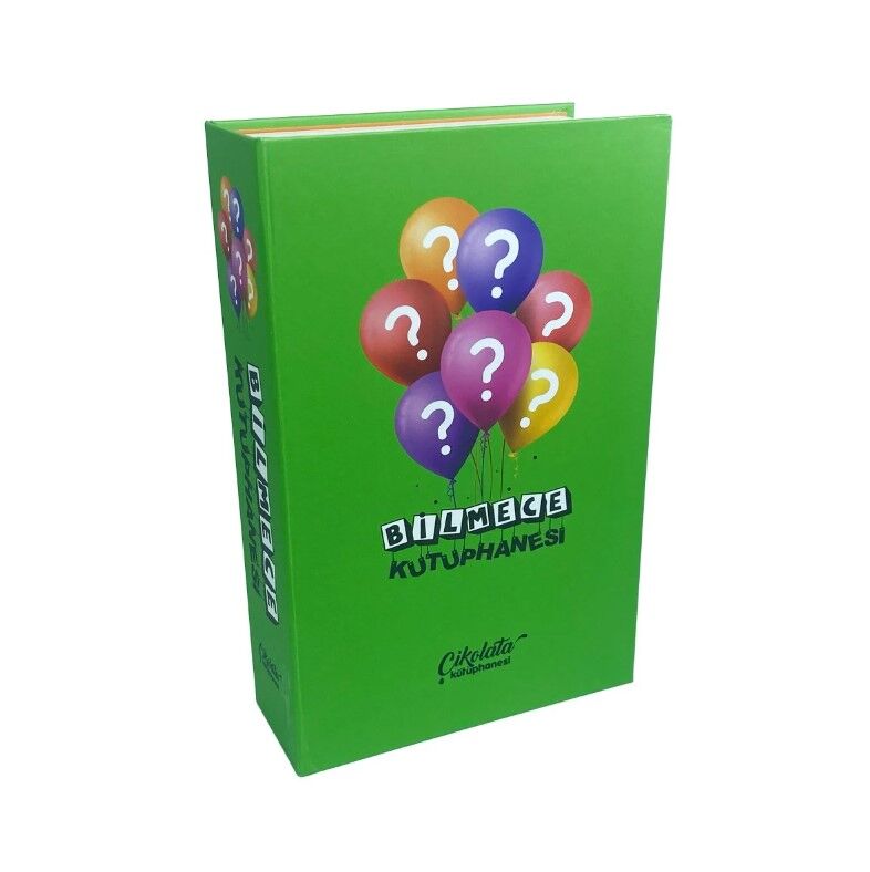 ByGufi Kişiye Özel Çikolata Kütüphanesi – “Bilmece Kütüphanesi”, Mini Kitap Tasarımlı, El Yapımı, Dekoratif ve Hediye Edilebilir