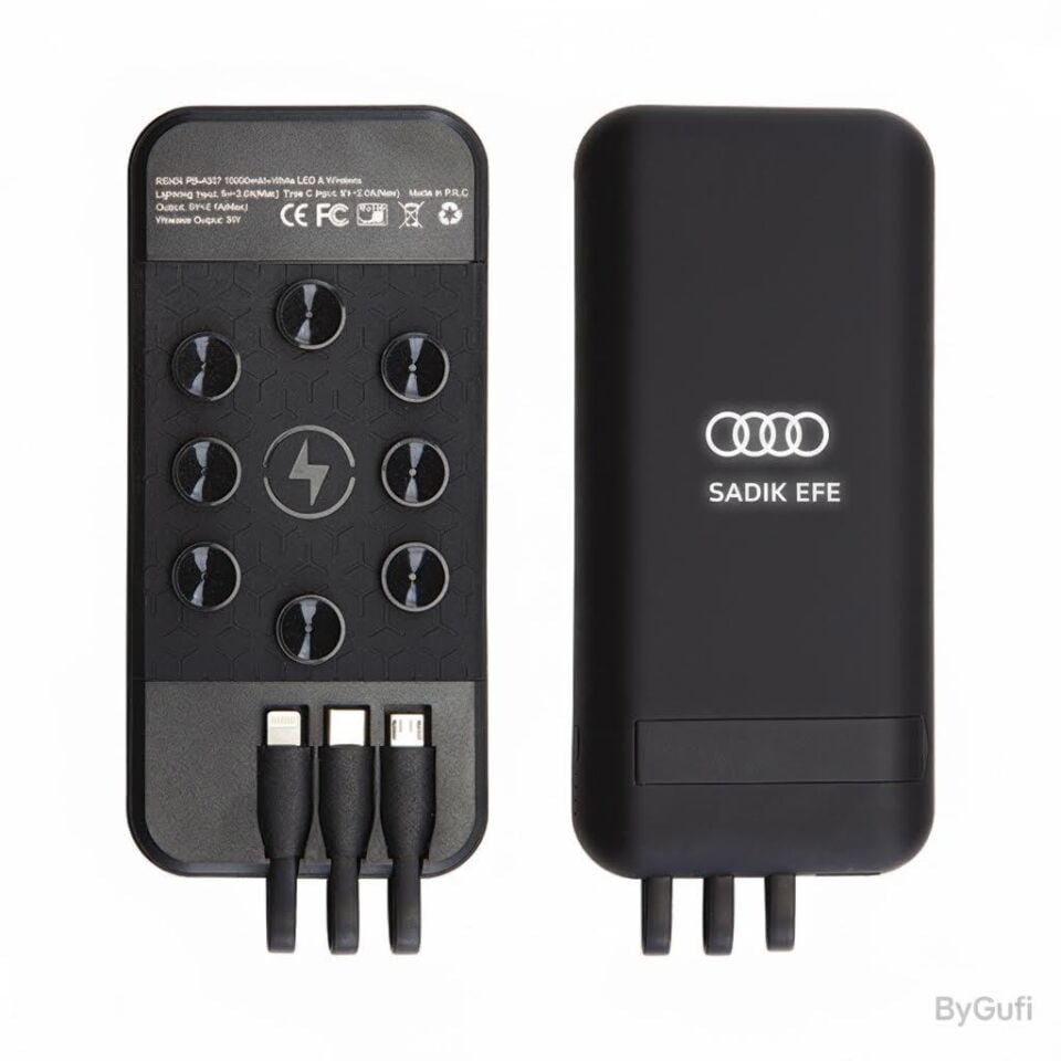 ByGufi Kişiye Özel Hediye 10.000 mAh Powerbank
