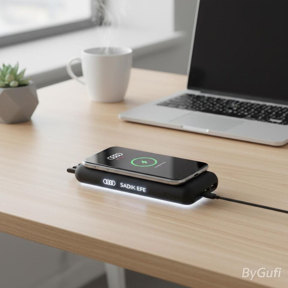 ByGufi Kişiye Özel Hediye 10.000 mAh Powerbank