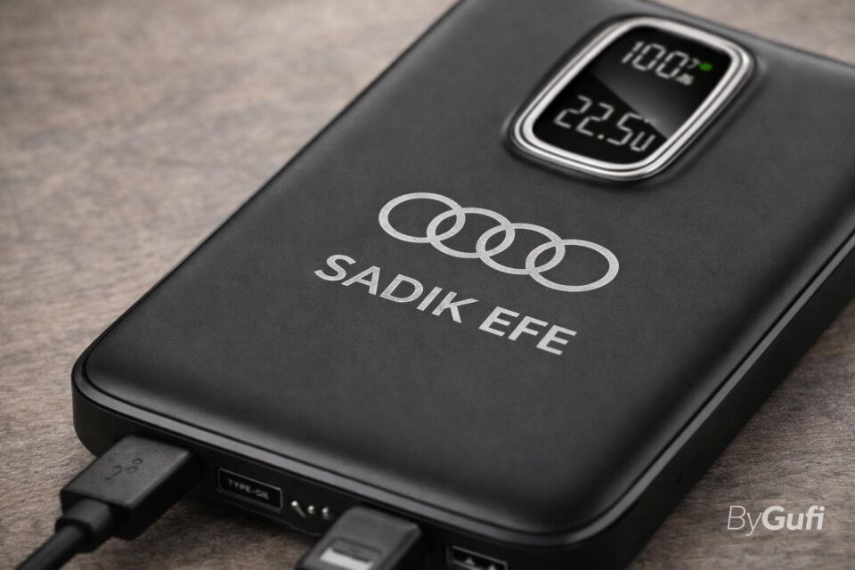 ByGufi Kişiye Özel Hediye 10.000 mAh Powerbank