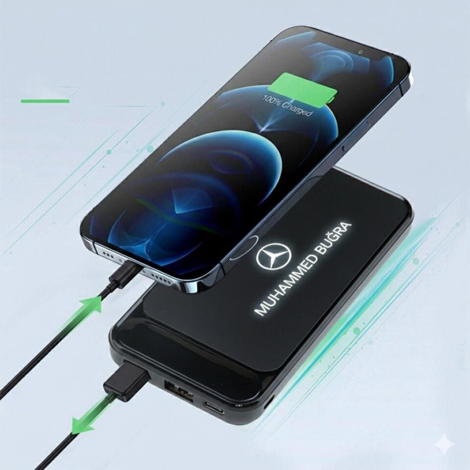 ByGufi Kişiye Özel Hediye 10.000 mAh Powerbank
