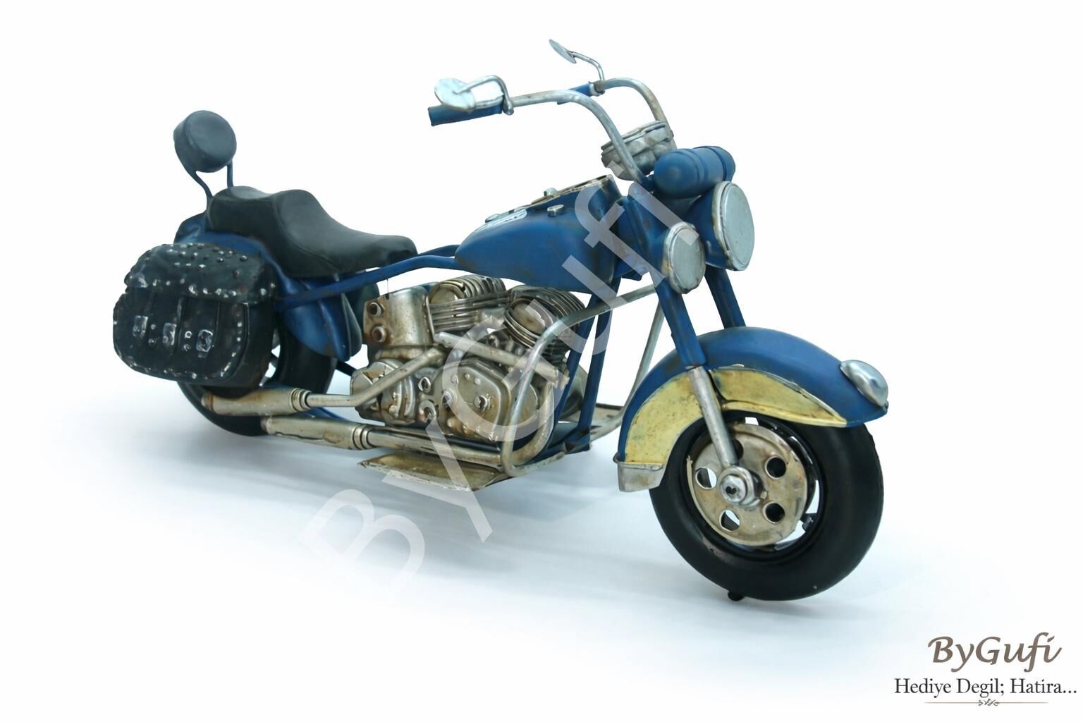 ByGufi Hediyelik Dekoratif Metal Chopper Motosiklet