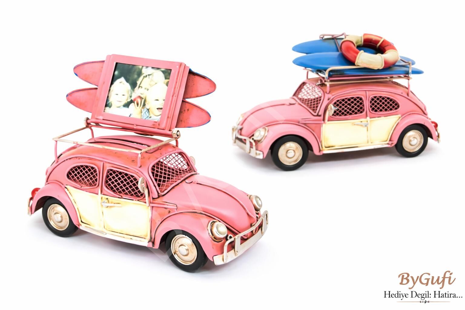 ByGufi Hediyelik Dekoratif Metal Araba Volkswagen Beetle