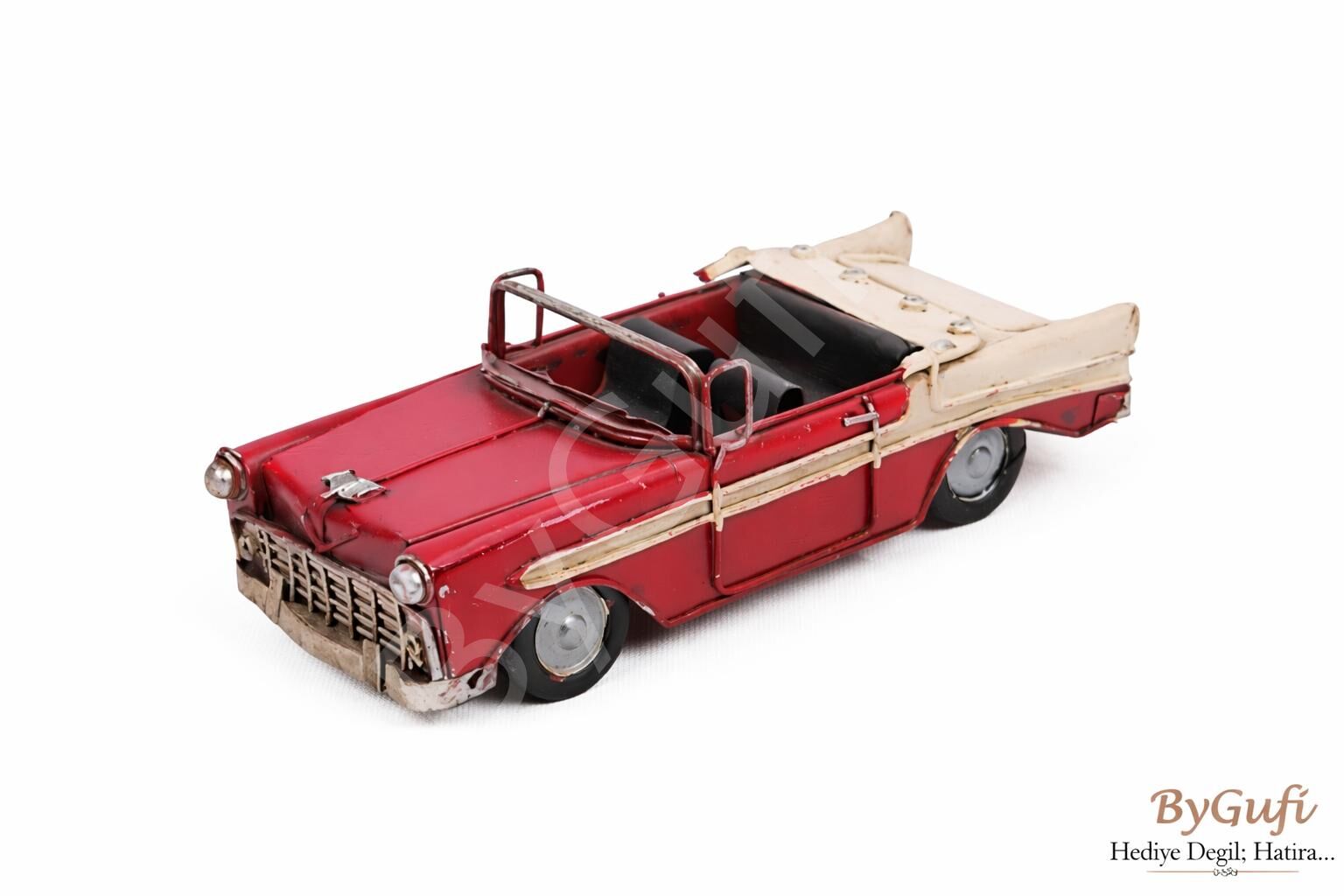 ByGufi Hediyelik Nostaljik Dekoratif Chevrolet Metal Araba
