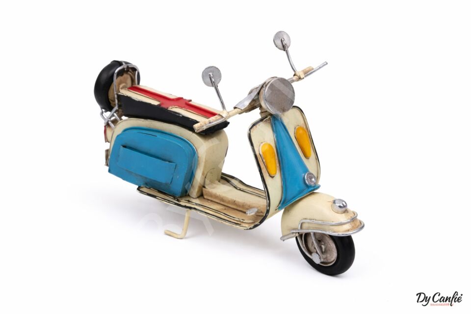 ByGufi Hediyelik Nostaljik Dekoratif Vespa Metal Scooter