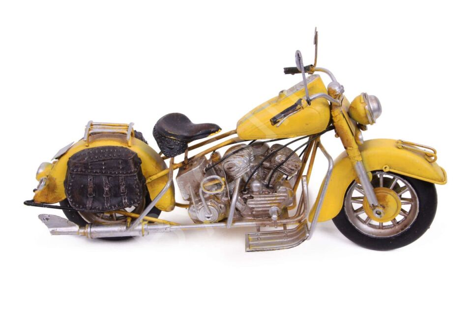 ByGufi Hediyelik Nostaljik Dekoratif Metal Chopper Motosiklet