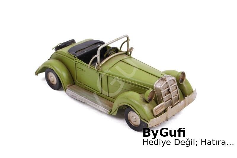 ByGufi Hediyelik Nostaljik Dekoratif Metal Ford Araba – Yeşil