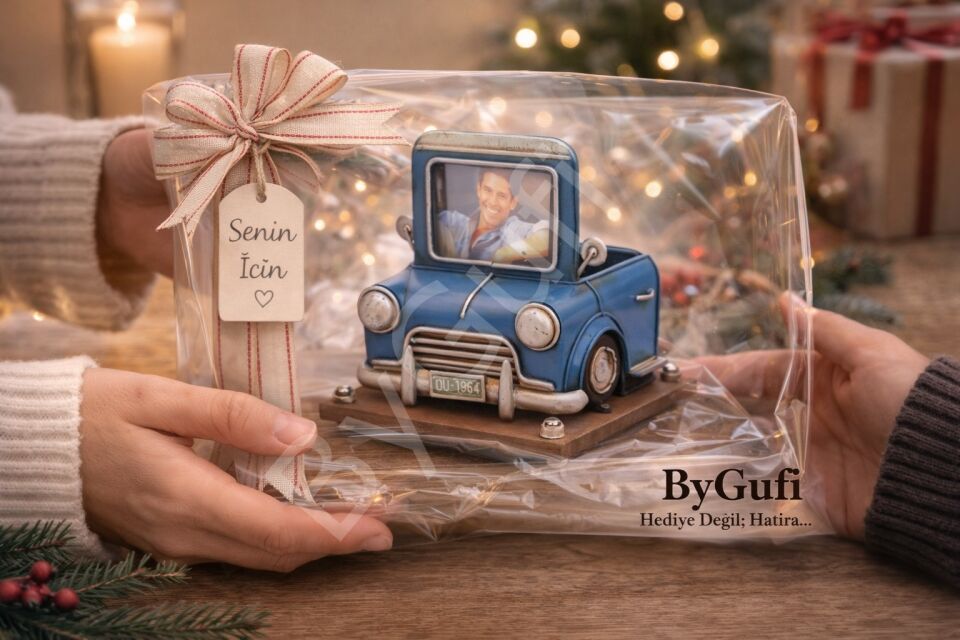 ByGufi Hediyelik Nostaljik Dekoratif Metal Mini Cooper Kalemlik
