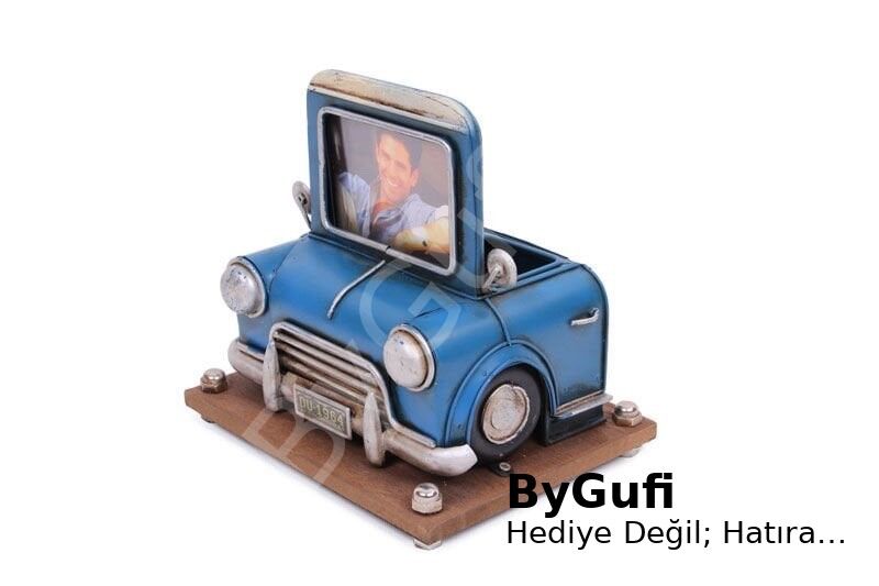 ByGufi Hediyelik Nostaljik Dekoratif Metal Mini Cooper Kalemlik
