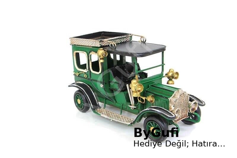 ByGufi Hediyelik Nostaljik Dekoratif Metal Araba