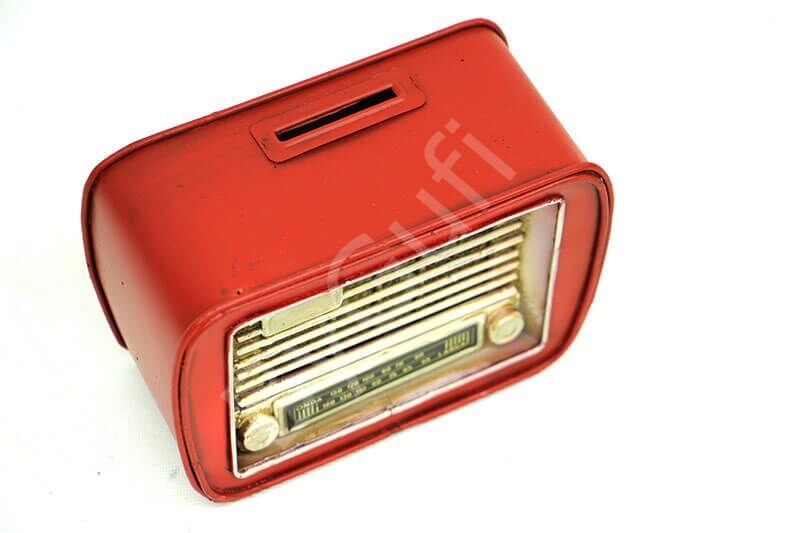 ByGufi Hediyelik Nostaljik Dekoratif Metal Radyo
