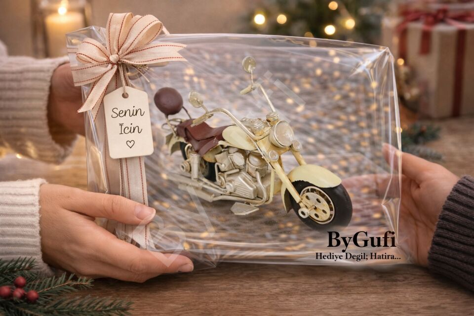 ByGufi Hediyelik Dekoratif Metal Motosiklet – Chopper Model