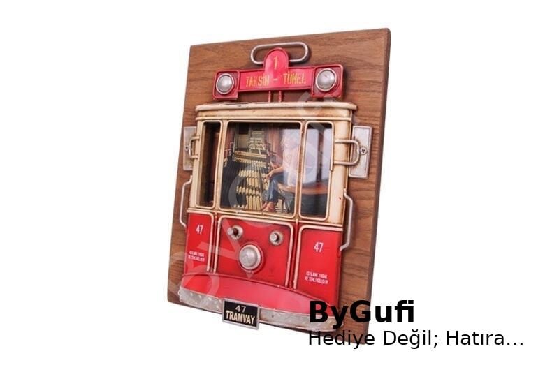 ByGufi Hediyelik Dekoratif Metal Çerçeve – Taksim Tramvay