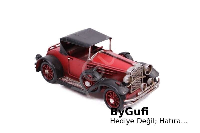ByGufi Hediye Nostaljik Dekoratif El Yapımı Metal Araba