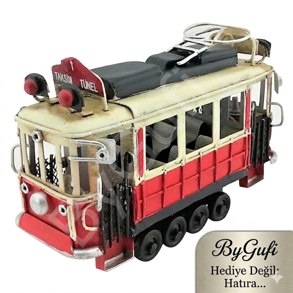 ByGufi Hediye Nostaljik Taksim Tünel Tramvay (Küçük Boy)