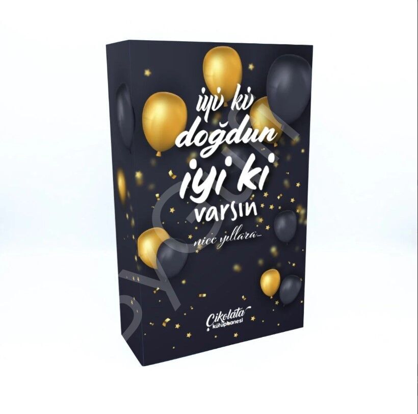 ByGufi İsme Özel İyi ki Doğdun Çikolata Kütüphanesi