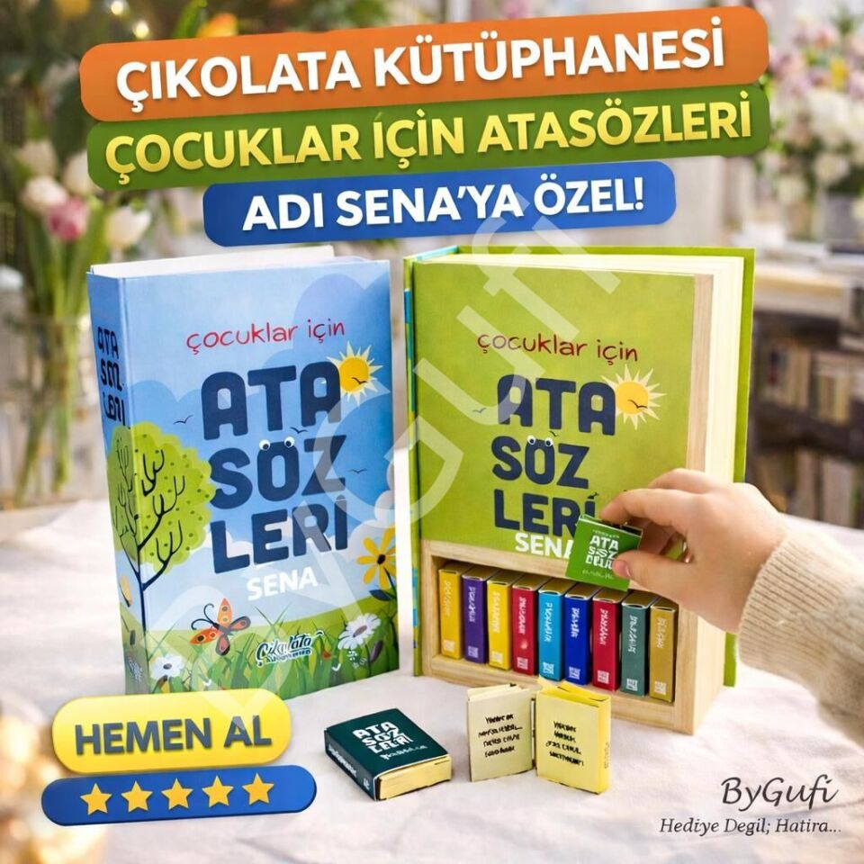 ByGufi Kişiye Özel Çikolata Kütüphanesi – Atasözleri