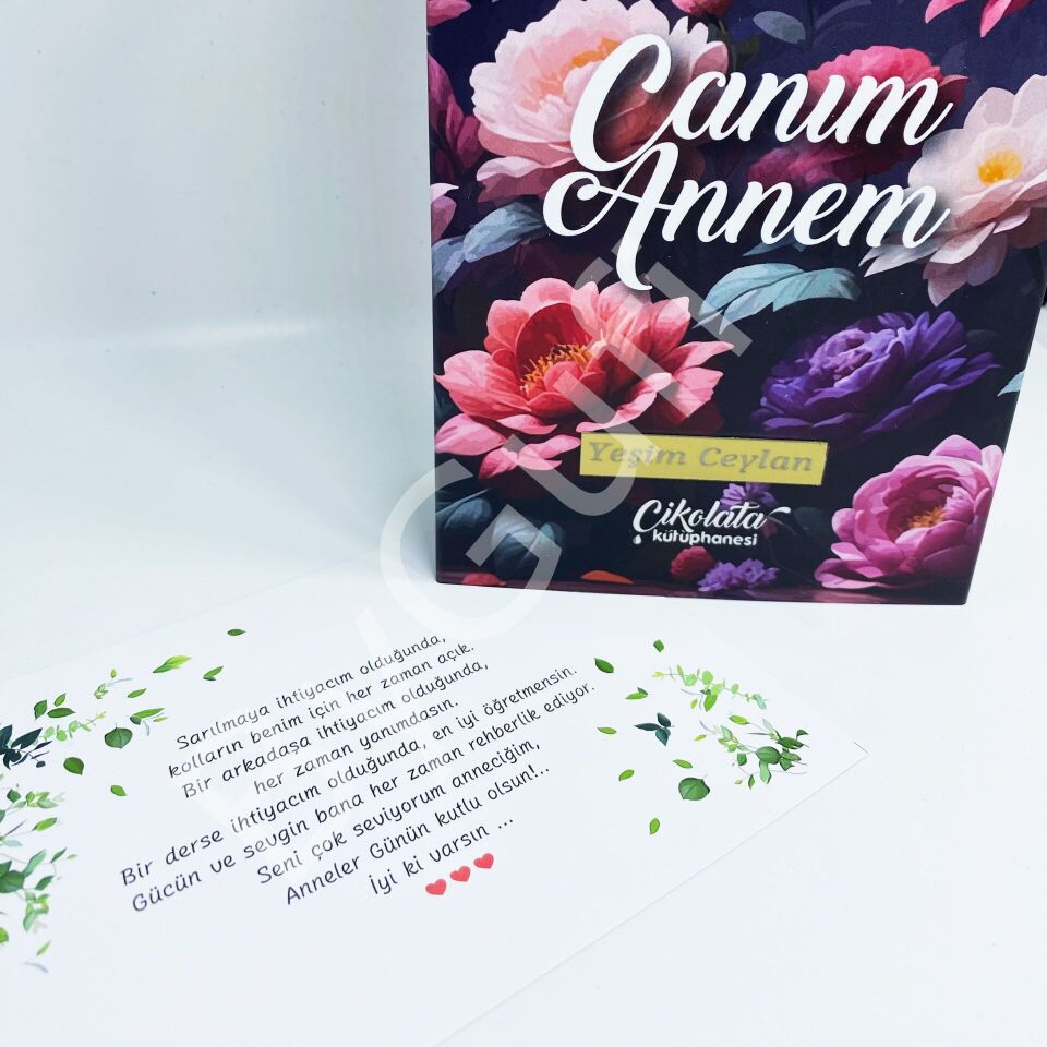 ByGufi Kişiye Özel Çikolata Kütüphanesi – “Canım Annem”