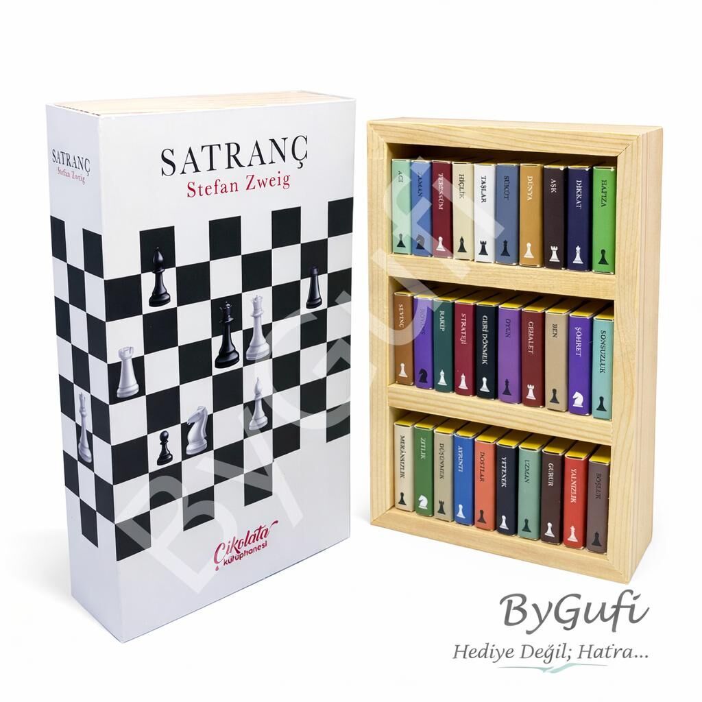 ByGufi Kişiye Özel Çikolata Kütüphanesi – “Satranç”