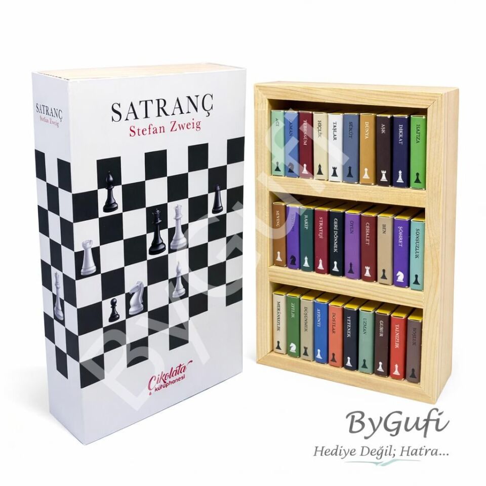 ByGufi Kişiye Özel Çikolata Kütüphanesi – “Satranç”