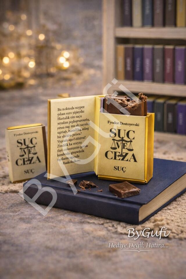 ByGufi Kişiye Özel Çikolata Kütüphanesi – “Suç ve Ceza”