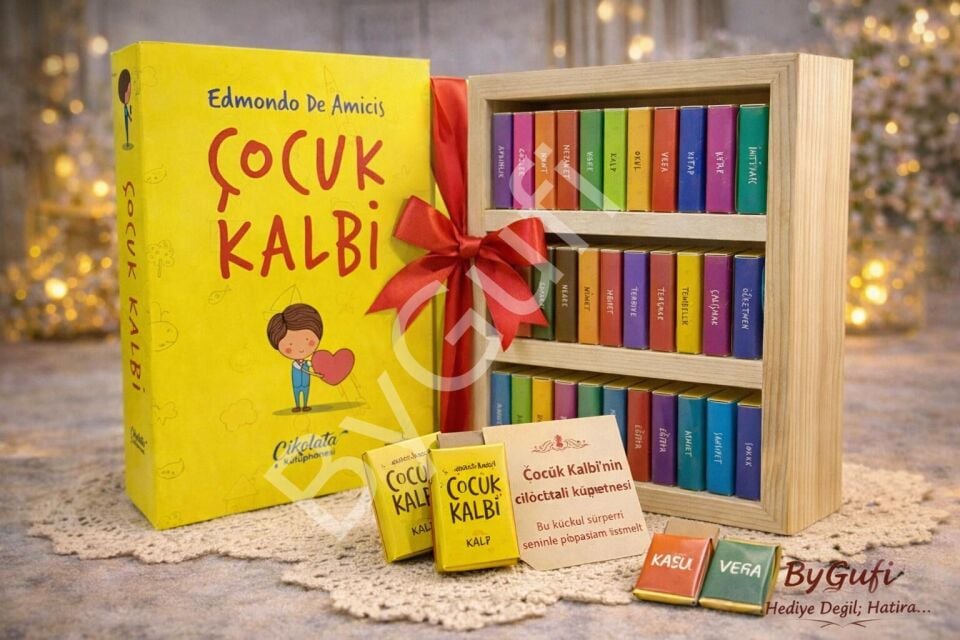 ByGufi Kişiye Özel Çikolata Kütüphanesi – “Çocuk Kalbi”