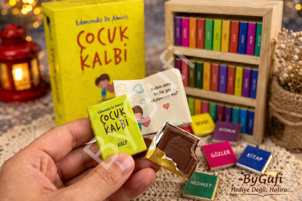 ByGufi Kişiye Özel Çikolata Kütüphanesi – “Çocuk Kalbi”