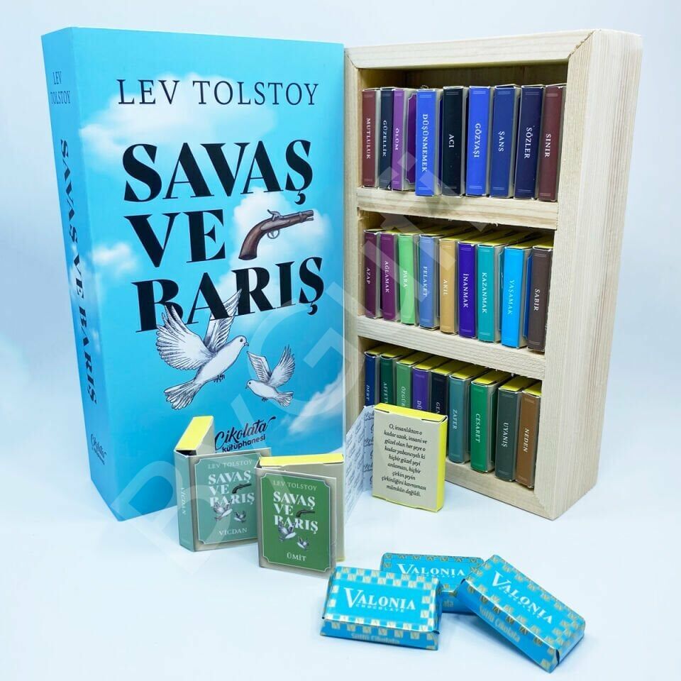 ByGufi Kişiye Özel Çikolata Kütüphanesi “Savaş ve Barış”