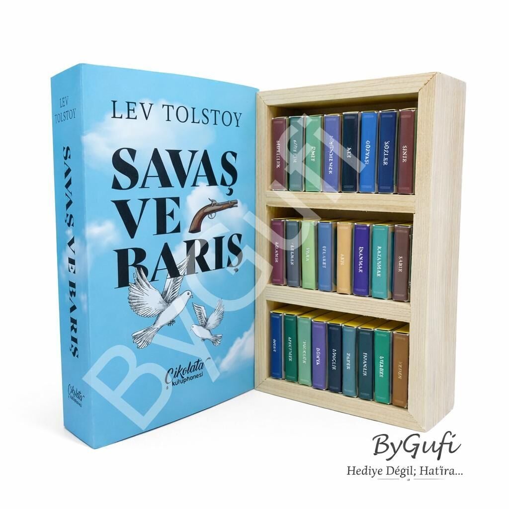 ByGufi Kişiye Özel Çikolata Kütüphanesi “Savaş ve Barış”