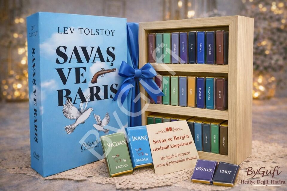 ByGufi Kişiye Özel Çikolata Kütüphanesi “Savaş ve Barış”