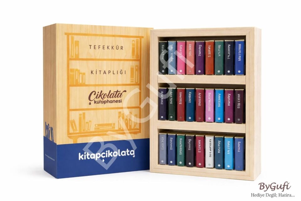 ByGufi İsme Özel Hediye Çikolata Kütüphanesi Tefekkür