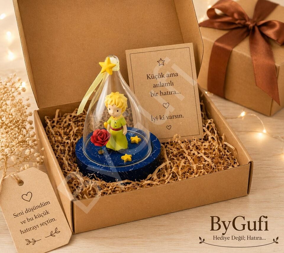 ByGufi Hediyelik Küçük Prens Rüya Bekçisi Yıldız Küresi