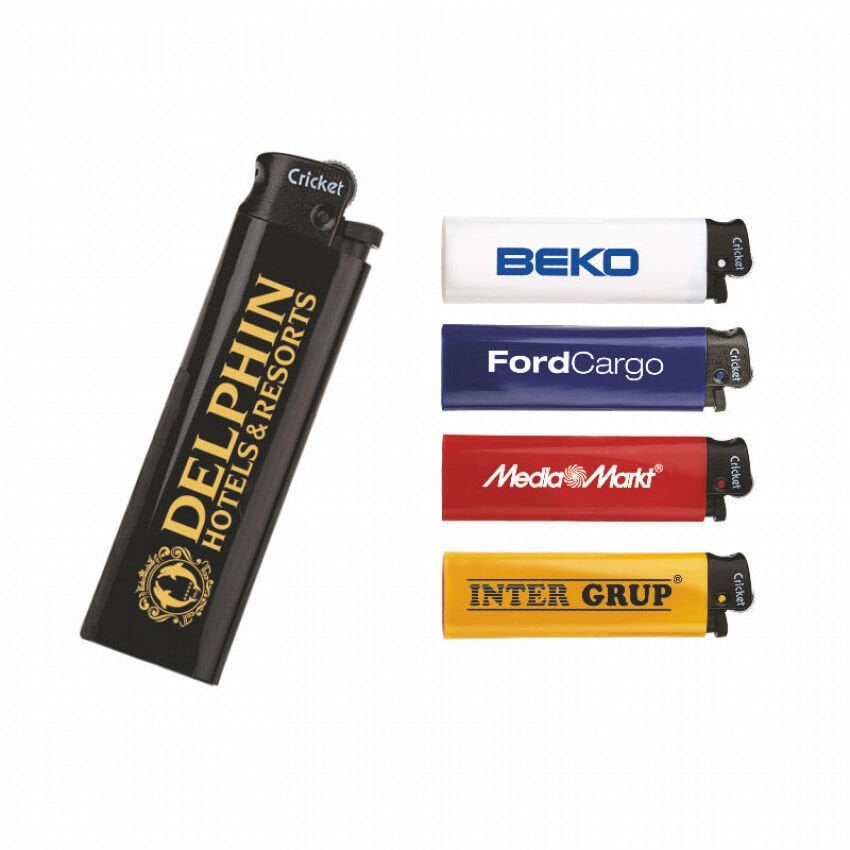 ByGufi 1155 Cricket – Logo Baskılı Promosyon Çakmak, Kurumsal Hediye, Şık ve Dayanıklı Tasarım