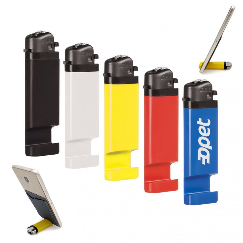 ByGufi PHL-365 Telefon Standlı – Logo Baskılı Promosyon Çakmak, Kurumsal Hediye, Şık ve Çok Fonksiyonlu Tasarım