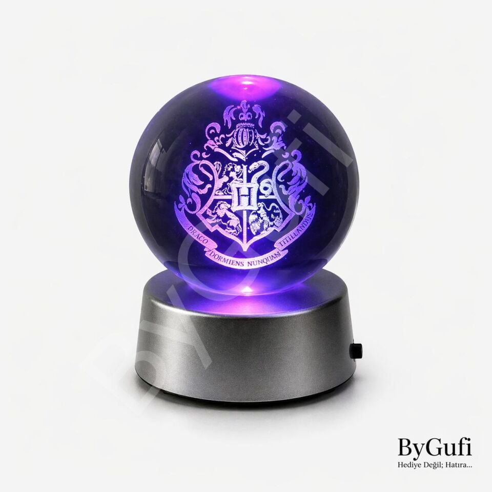 ByGufi Kişiye Özel Hediyelik Cam Küre Harry Potter