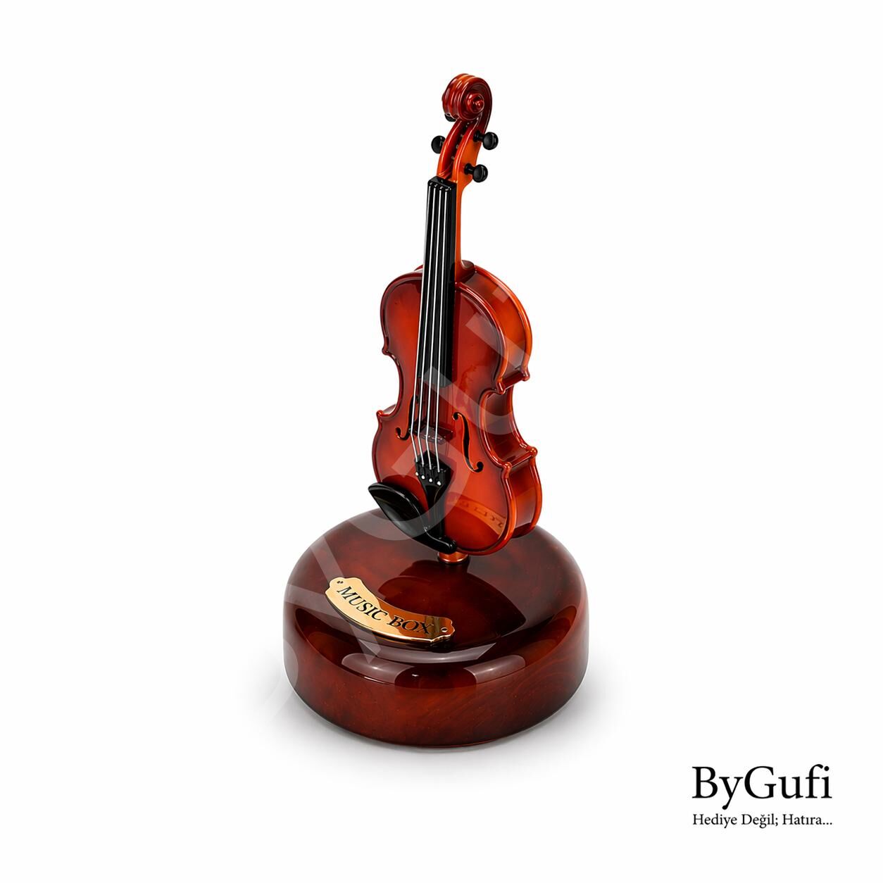 ByGufi Kişiye Özel Hediye Keman Müzik Kutusu