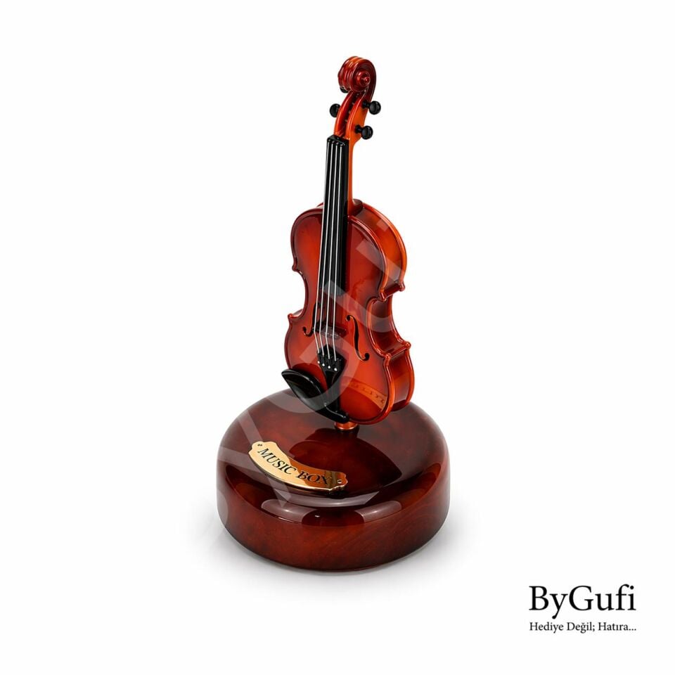 ByGufi Kişiye Özel Hediye Keman Müzik Kutusu