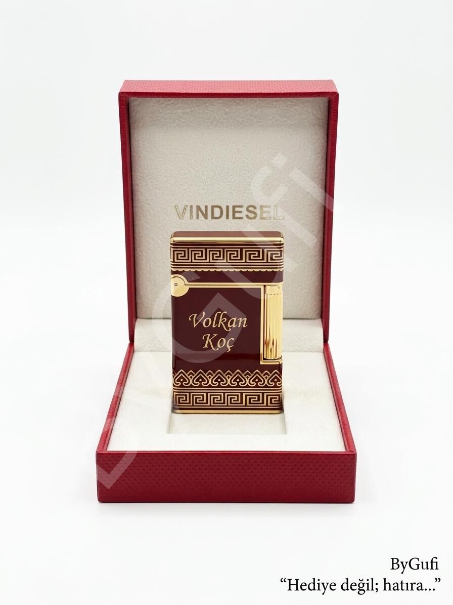ByGufi İsme Özel Vin Diesel Metal Çakmak | Kişiye Özel Gazlı Çakmak