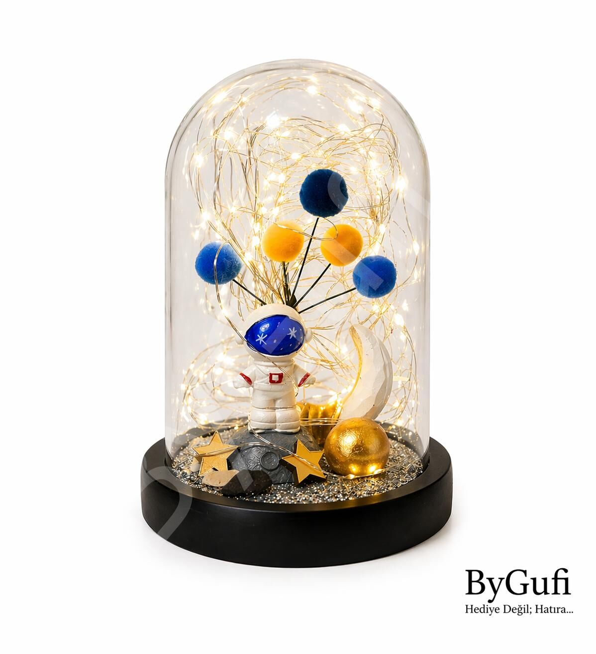 ByGufi Hediyelik Astronot Işıklı Teraryum