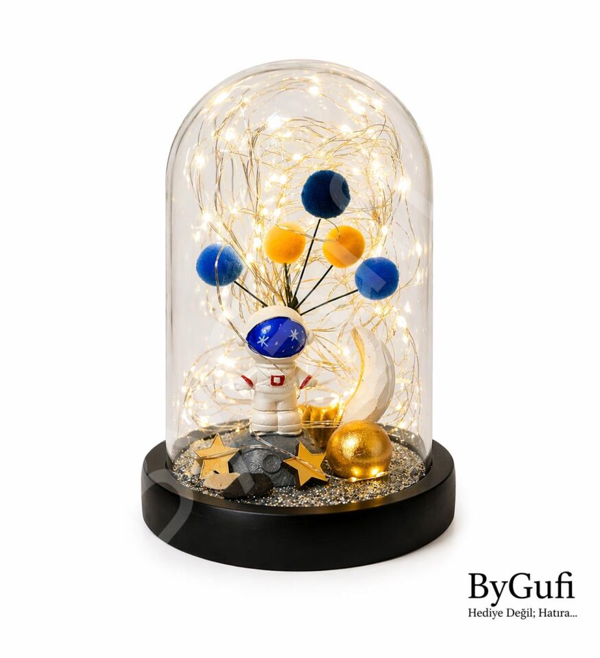 ByGufi Hediyelik Astronot Işıklı Teraryum