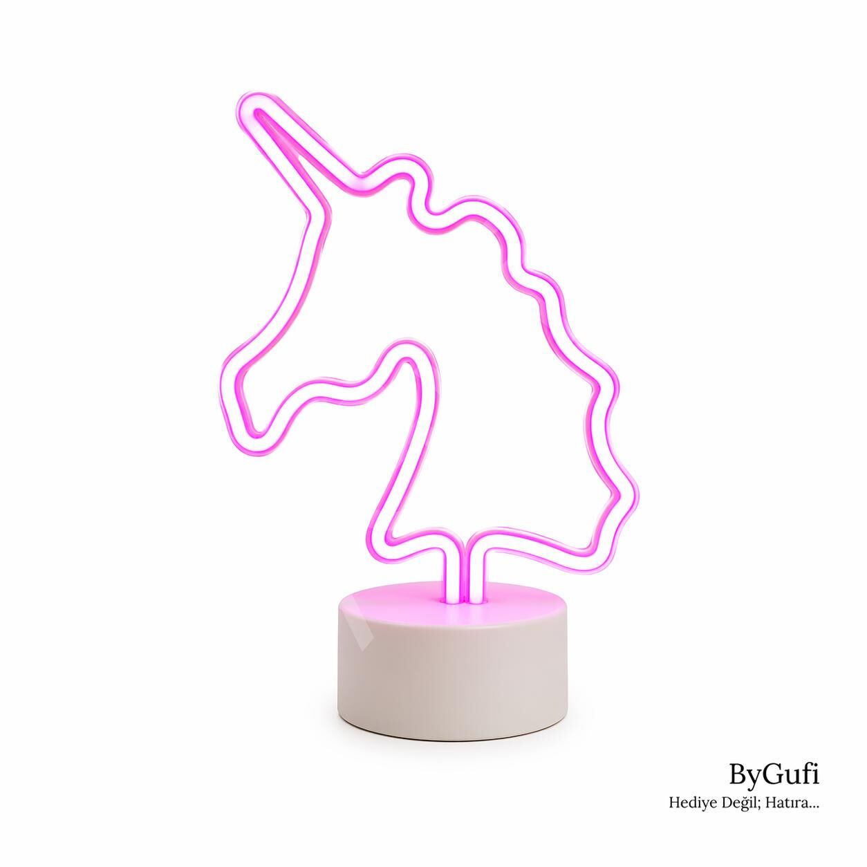 ByGufi Hediyelik LED Neon Gece Lambası – Unicorn