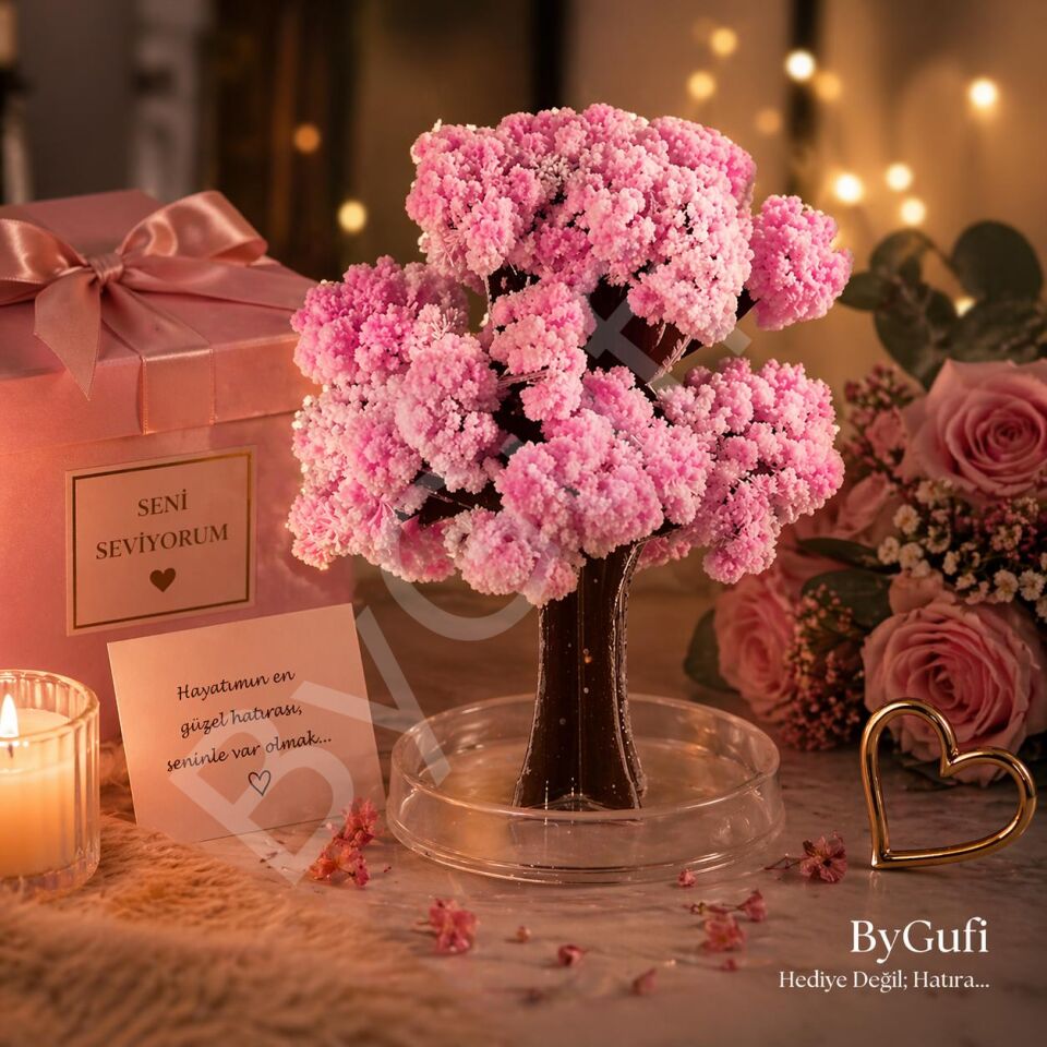 ByGufi Sevgiliye Hediye Sihirli Sakura Ağacı