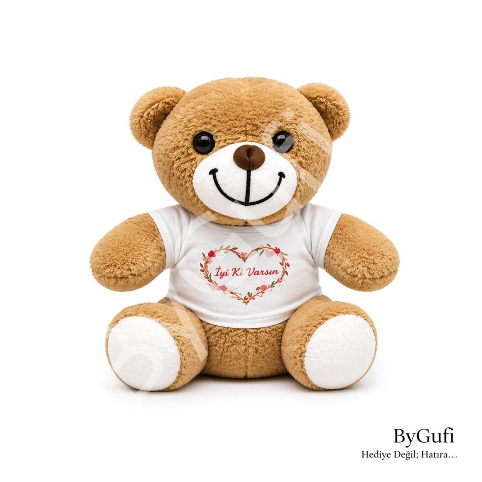 ByGufi Hediyelik İyi ki Varsın Peluş Ayıcık Tişört