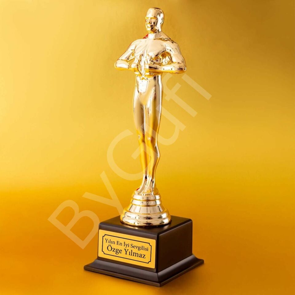 ByGufi Hediyelik Kişiye Özel Oscar Heykeli