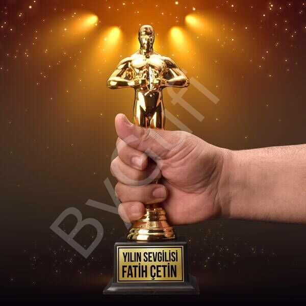 ByGufi Hediyelik Kişiye Özel Oscar Heykeli