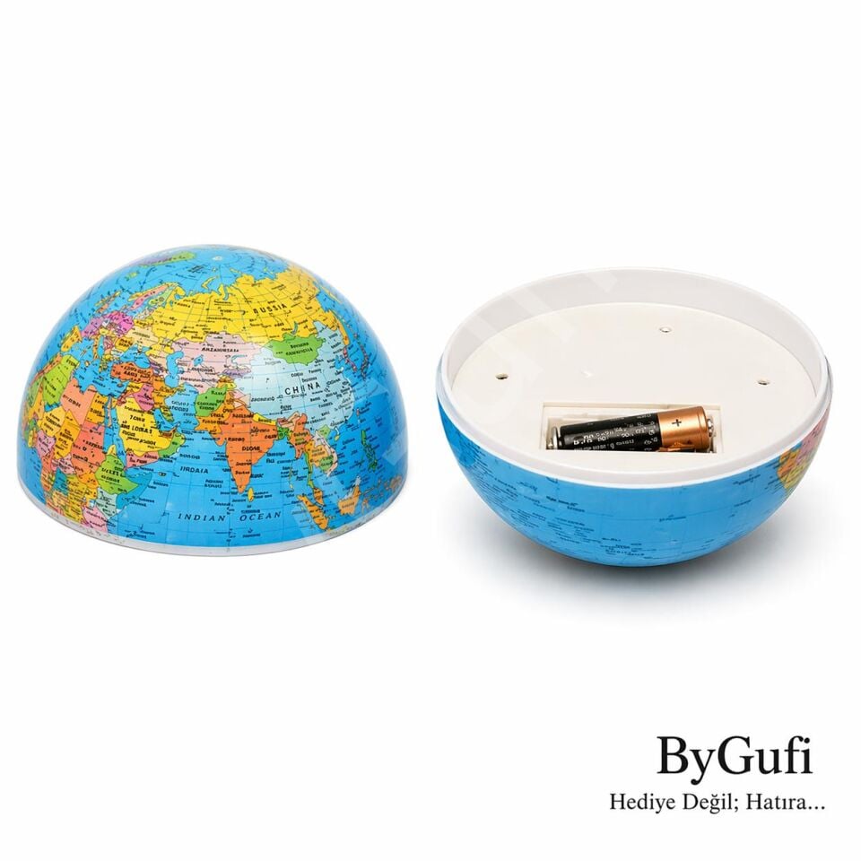 ByGufi Hediyelik Işıklı Dönen Dünya Küresi Dekoratif