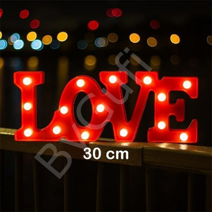 ByGufi Hediyelik Love Işıklı Dekoratif Led Lamba