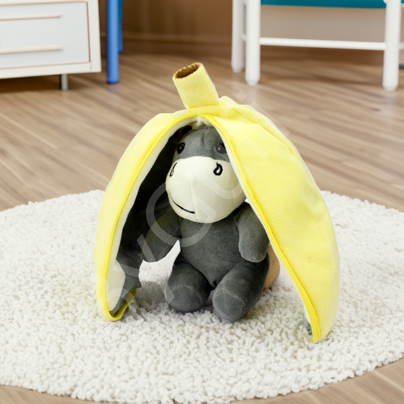 ByGufi Sevgiliye Hediye Muz Eşek Peluş