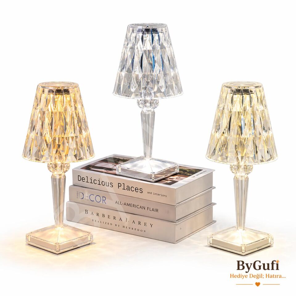 ByGufi Hediyelik Dokunmatik Kristal Masa Lambası